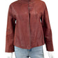 LAFAYETTE 148 NEW YORK Maroon Jacket - Leather Size S