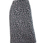 Talbots NWT Gray Leopard Print Pencil Skirt Size 10