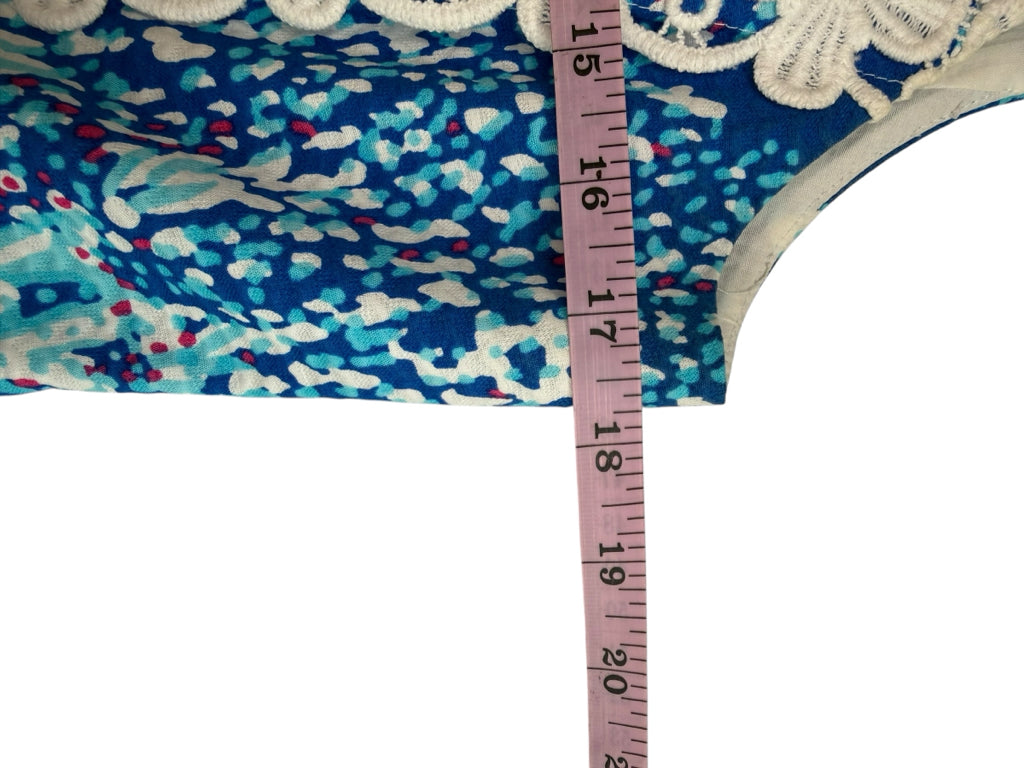 Lilly Pulitzer Blue Ember Shift Dress Size 12