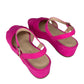 Kate Spade New York Pink Bunton Suede Platform Sandals Size 6