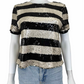 The Room NWT Striped Sequin Top Size M