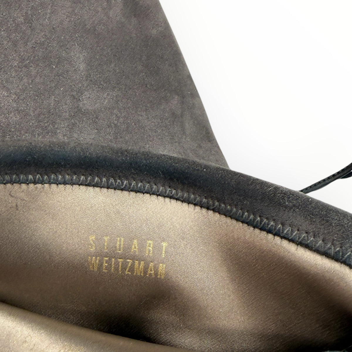 STUART WEITZMAN Gray Suede Lowland Over-The-Knee Boots Size 7.5