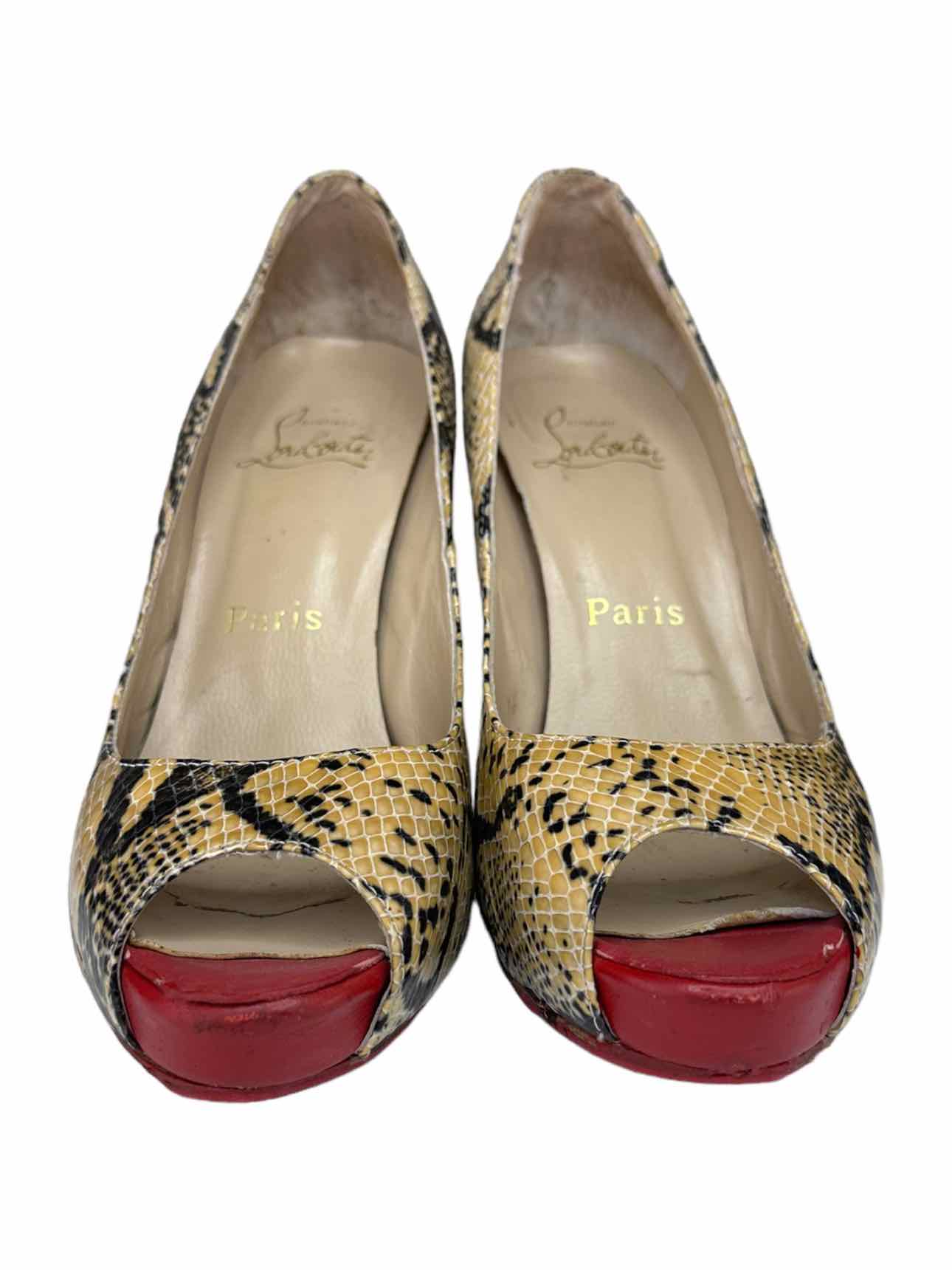 Christian Louboutin Lady Python Stiletto Pumps Size 38