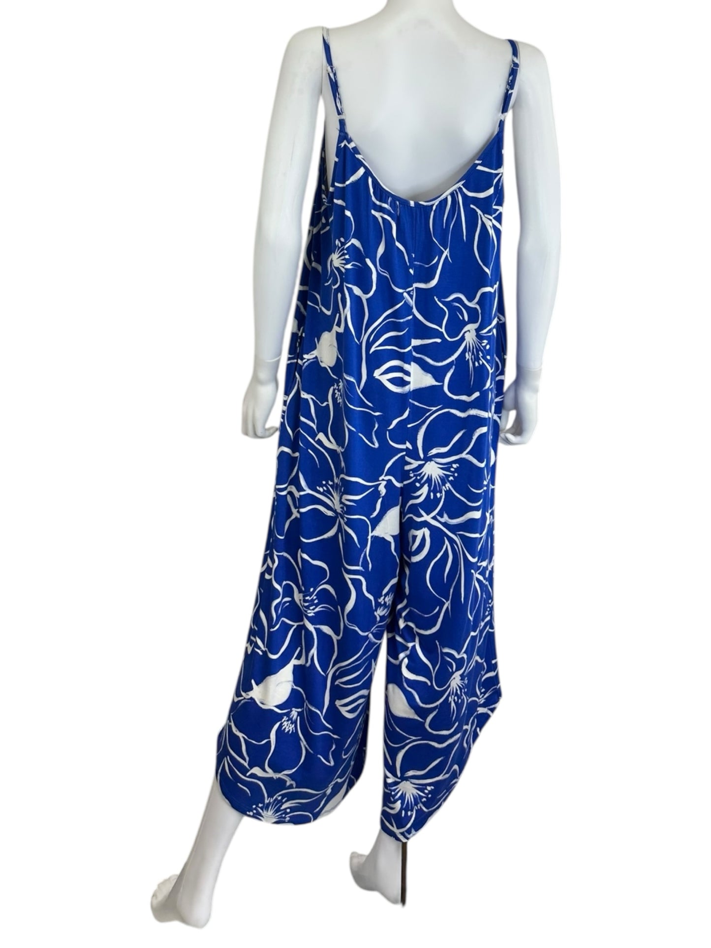 Z SUPPLY NWT Blue Floral Jumpsuit Size L