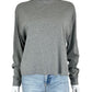 oko Gray Ribbed Knit Top Size XS