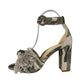 MARION PARKE Green Camouflage Print Sandals Size 37