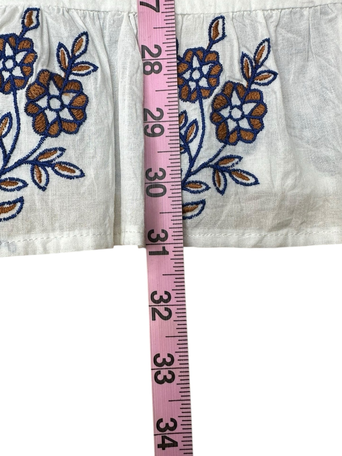 Mahila NWT White Embroidered Felicity Dress Size M