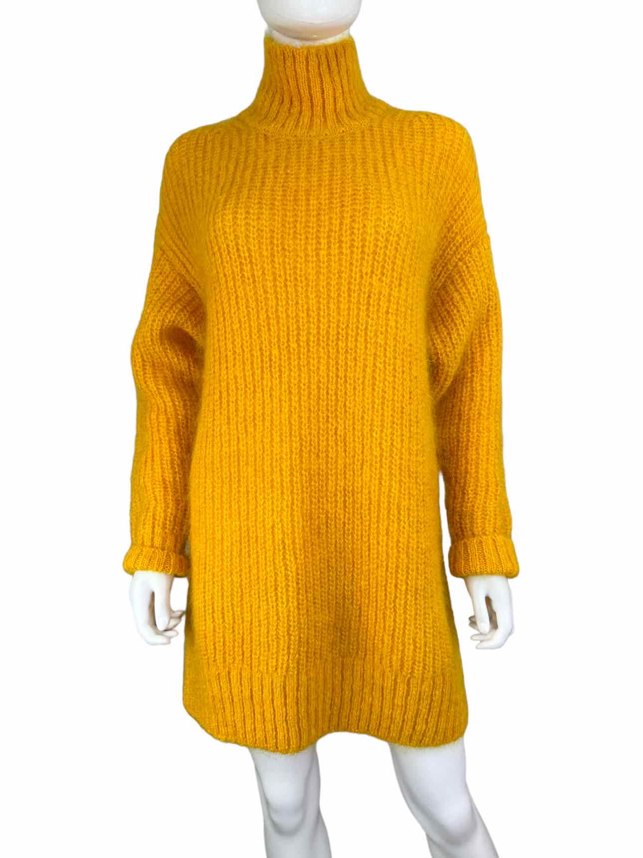 COS NWT Yellow Mohair Sweater Dress Size S