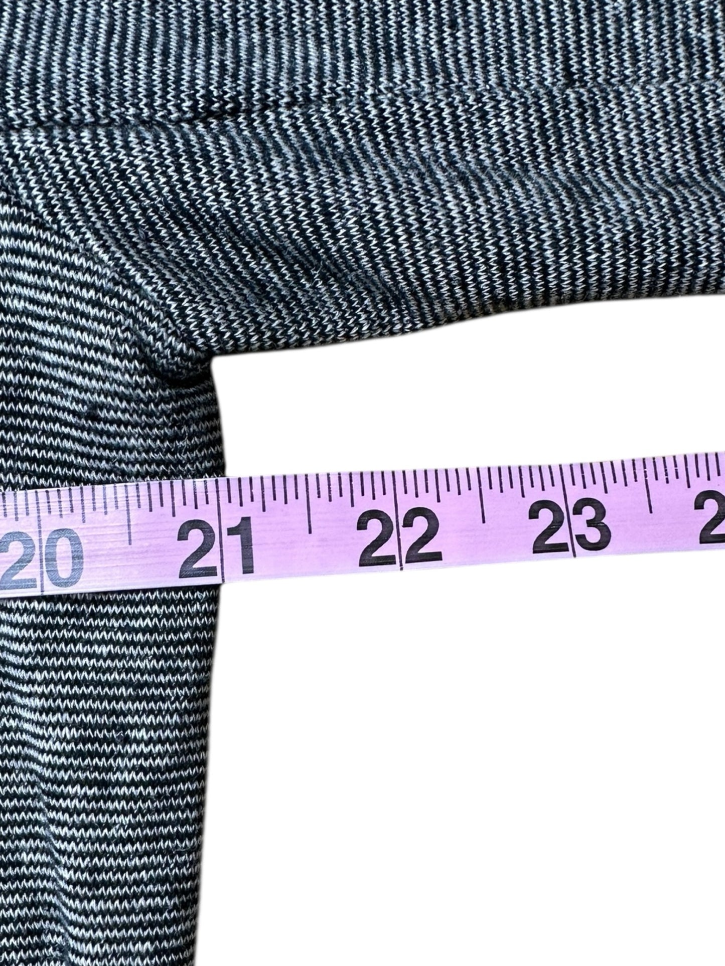 EILEEN FISHER Black Striped Hemp Organic Cotton Jacket Size M