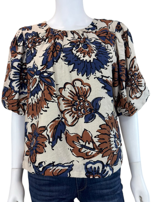 EVEREVE Elowyn Floral Paisley Blouse Size S