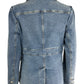 ELIE TAHARI Size 10 BASE Jacket - Denim