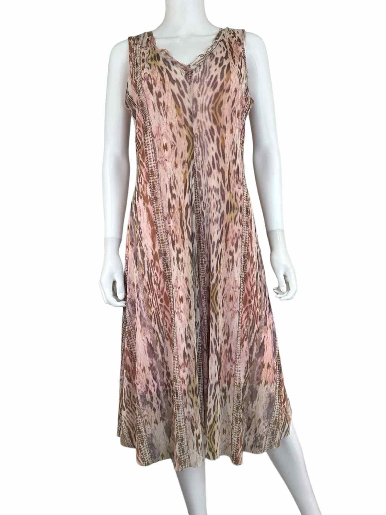 T TAHARI NWT Blush Animal Print Dress Size M