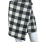 MILLY 100% Virgin Wool Black Plaid Skirt Size 2