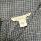 EILEEN FISHER Gray Plaid Blouse Size S