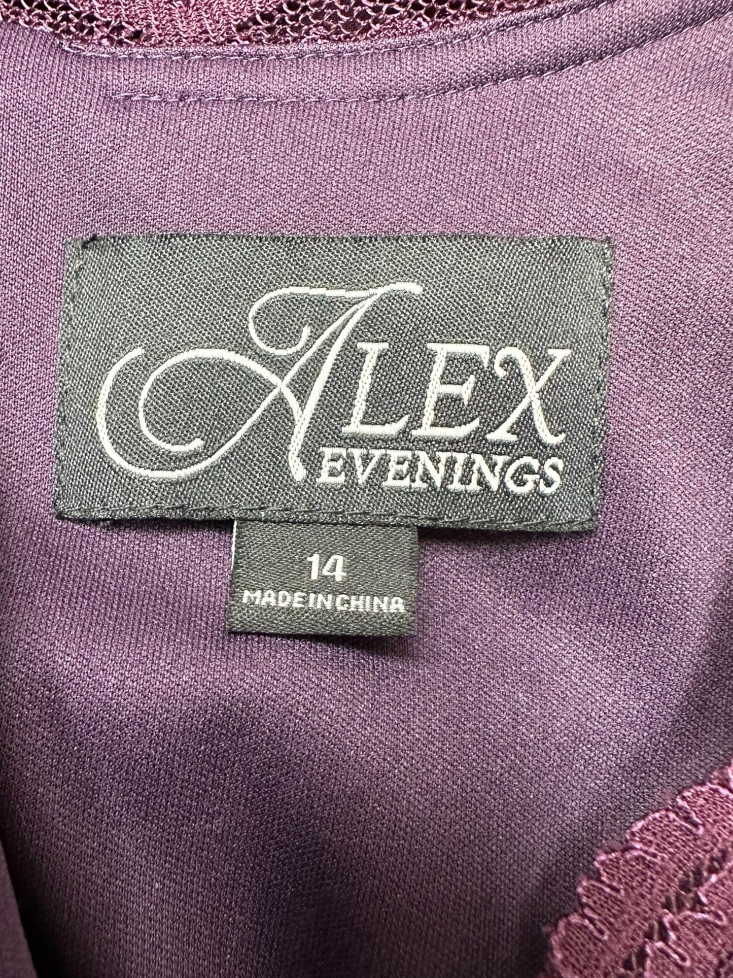 ALEX EVENINGS Size 14 BASE Dress- Formal