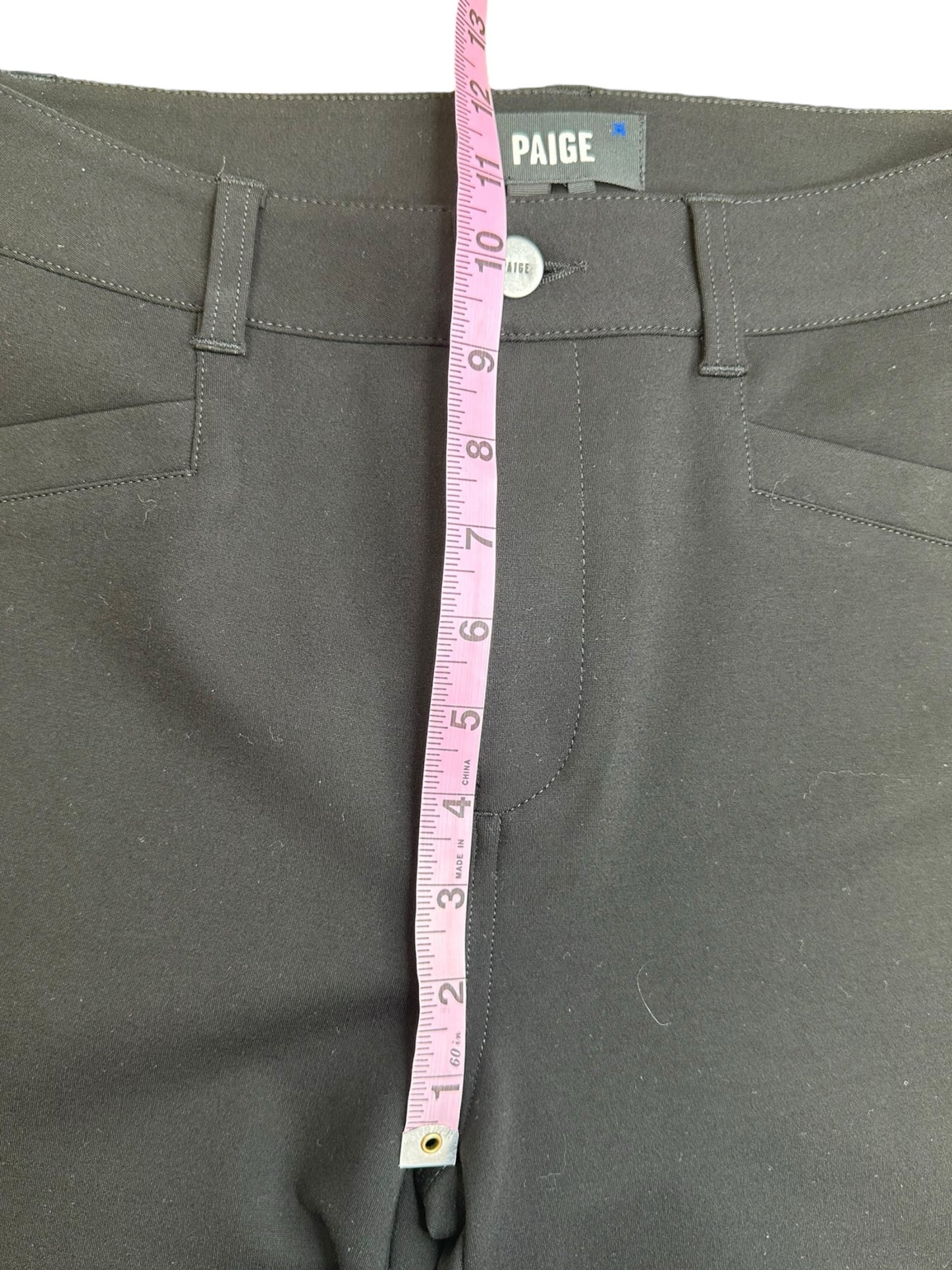 PAIGE Black Split Leg Trouser Size 29