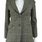 Vintage Houndstooth Gray Blazer Size XS