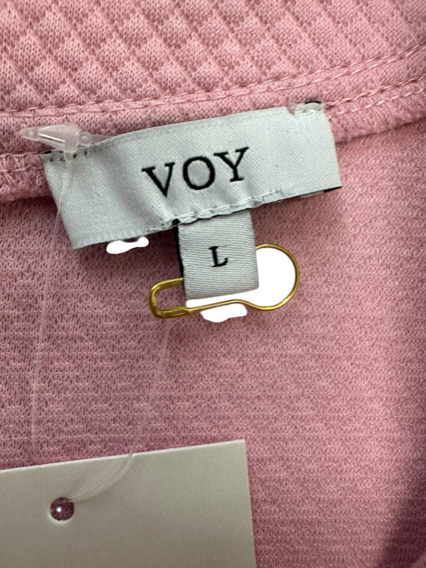 VOY Pink Tweed Mini Dress Size L