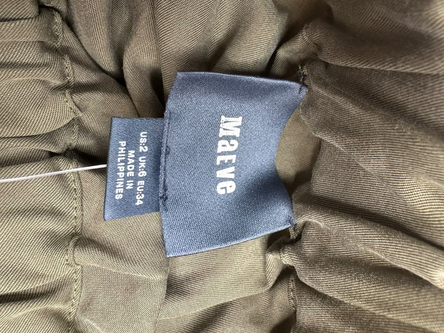 maeve Army Green Jumpsuit Size 2