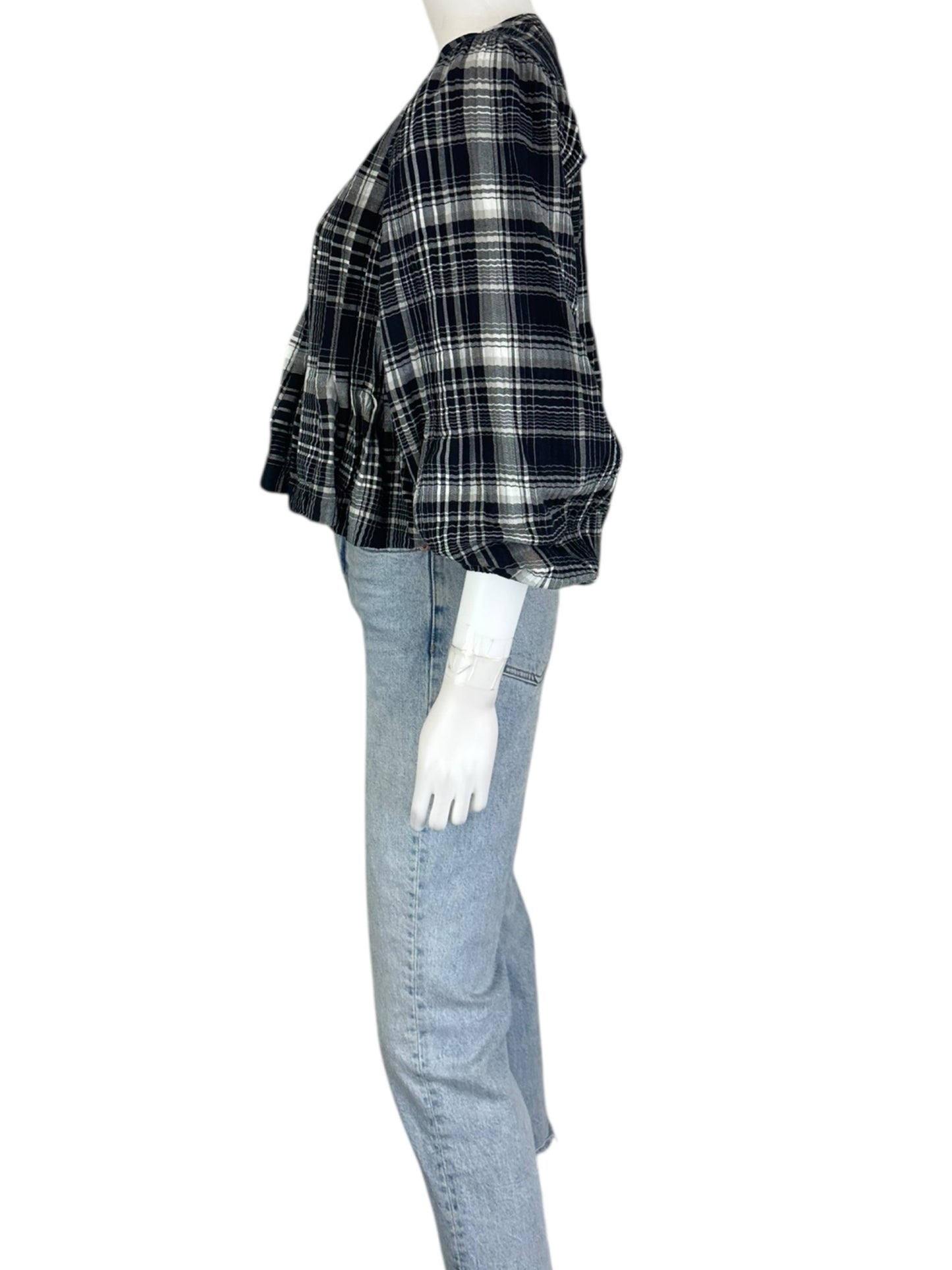 Pilcro Black and White Blouse Size XS