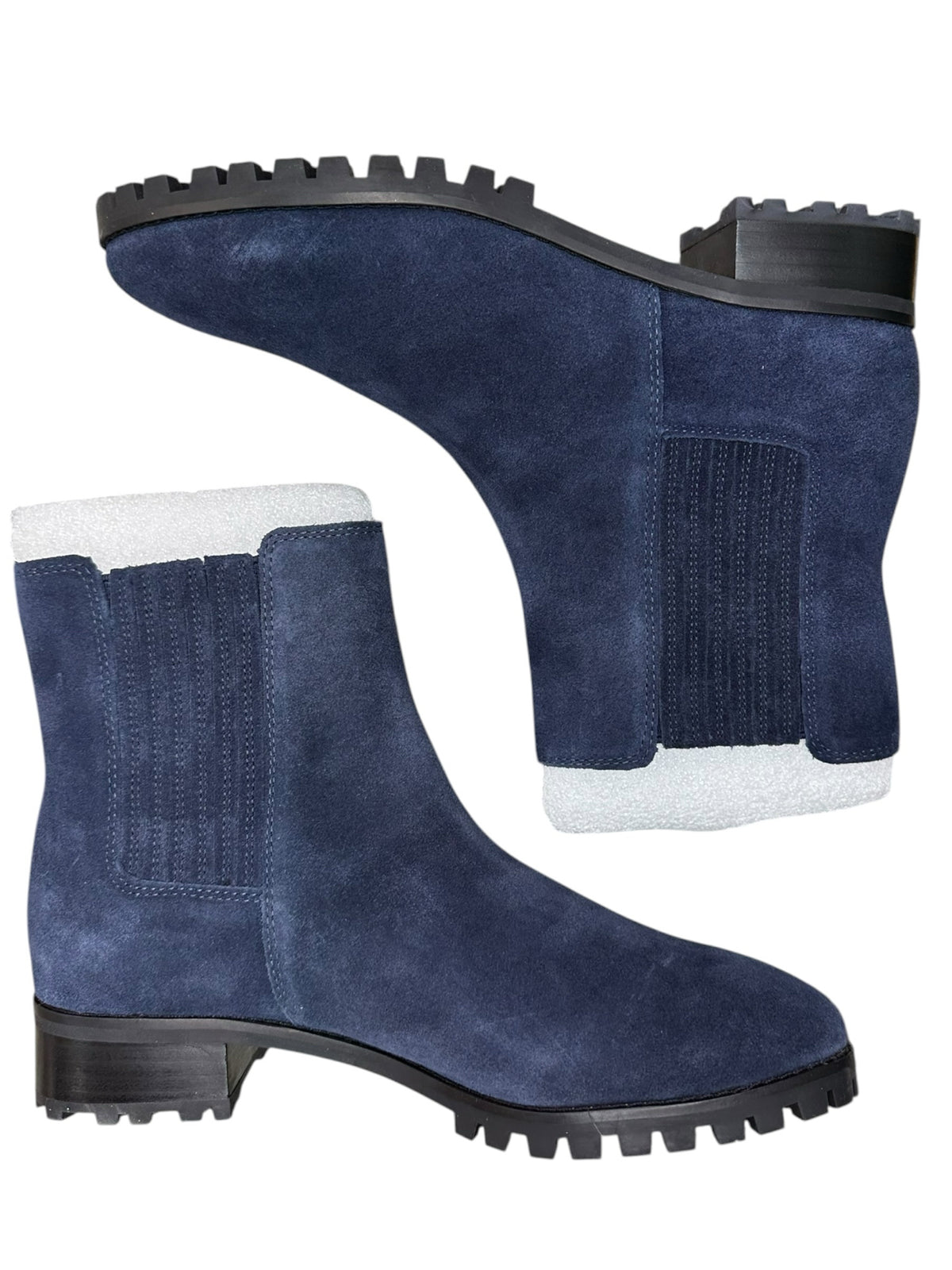 Talbots New Navy Blue Tish Suede Ankle Booties Size 6.5
