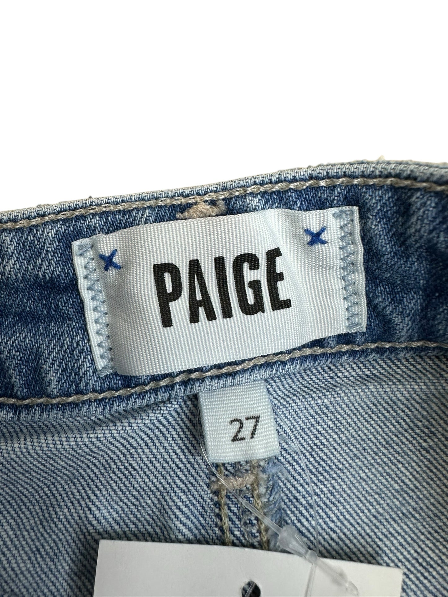 PAIGE Light Wash Denim Shorts Size 27