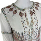 Johnny Was NWT 100% Silk Embroidered Deliza Blouse Size S