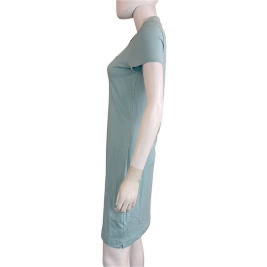 Lacoste Light Blue Pique Polo Dress Size 38
