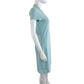 Lacoste Light Blue Pique Polo Dress Size 38