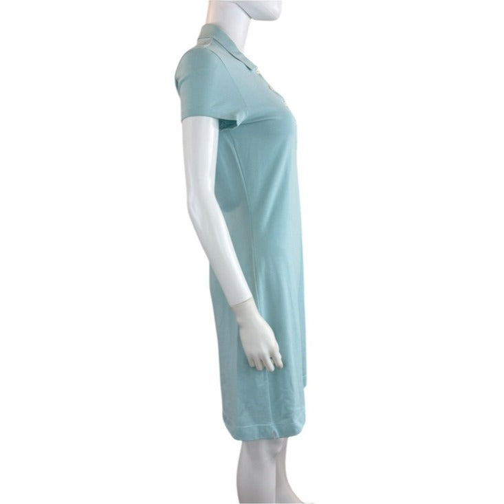 Lacoste Light Blue Pique Polo Dress Size 38