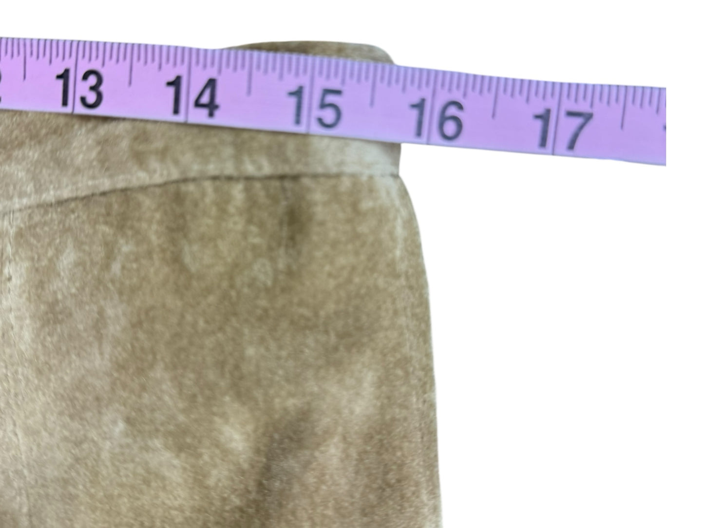 Chico's Tan Leather Maxi Skirt Size M