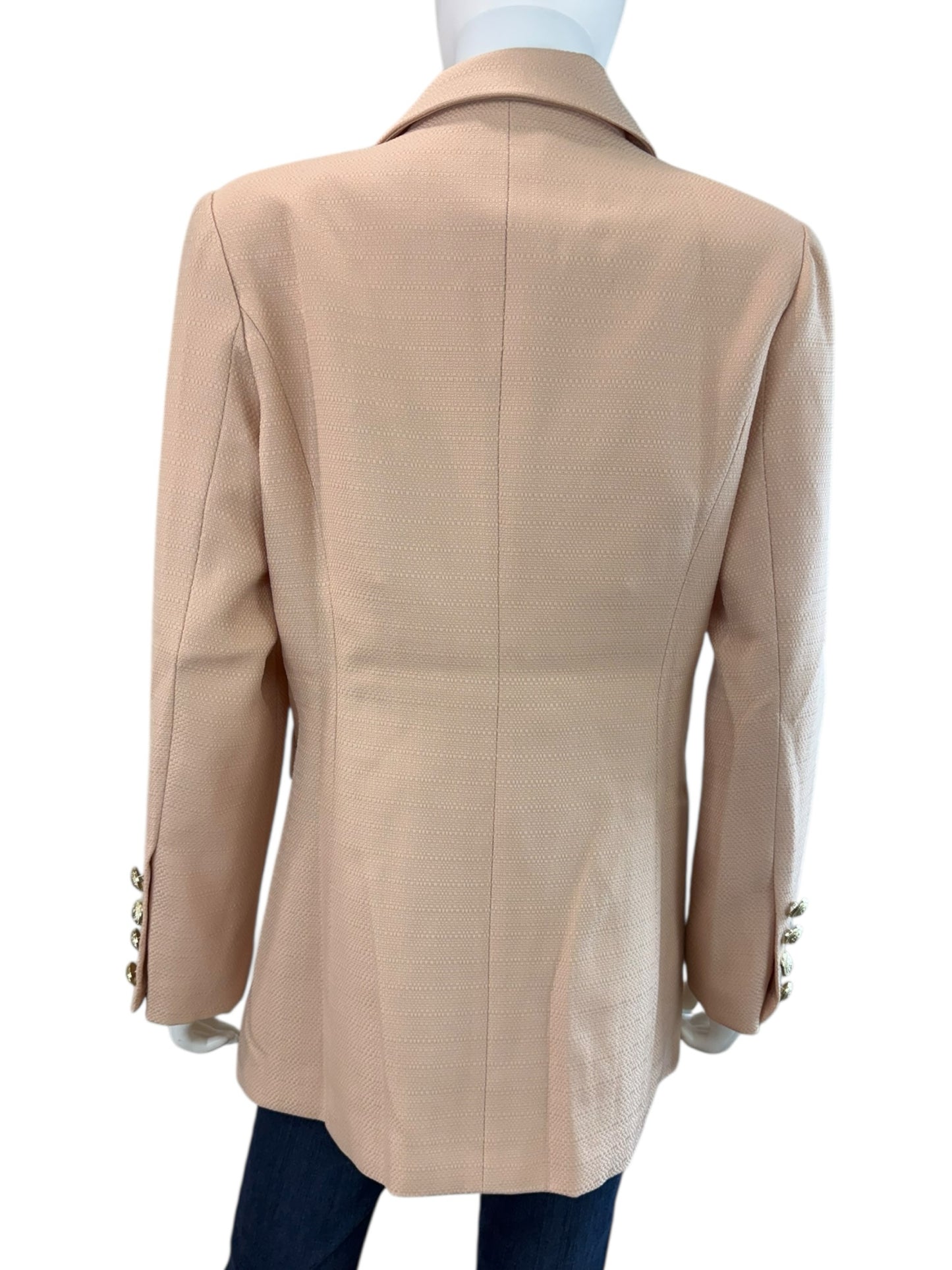 Belle & Bloom NWT Blush Pink Princess Polina Tweed Blazer Size L