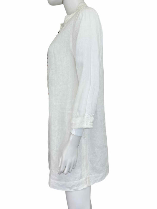 Soft Surroundings White 100% Linen Tunic Size S