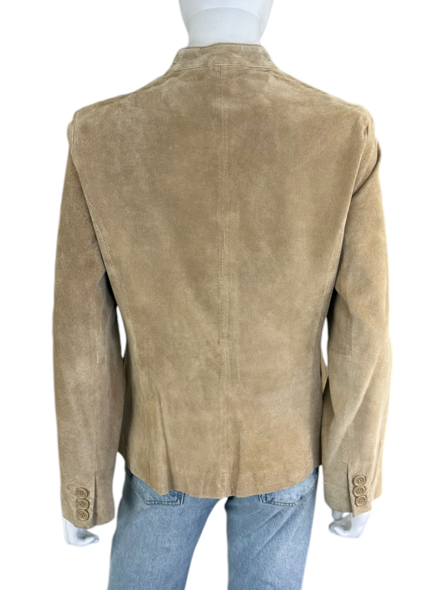 Liz Claiborne Tan Suede Casual Jacket Size M