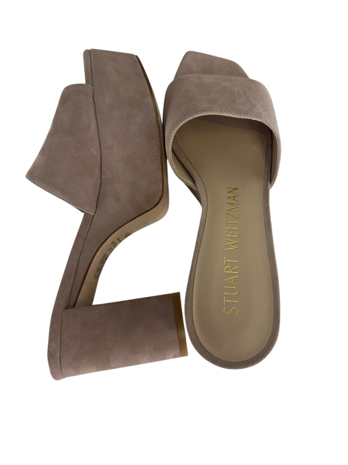 STUART WEITZMAN Lilac Suede Platform Sandal Pump Size 9