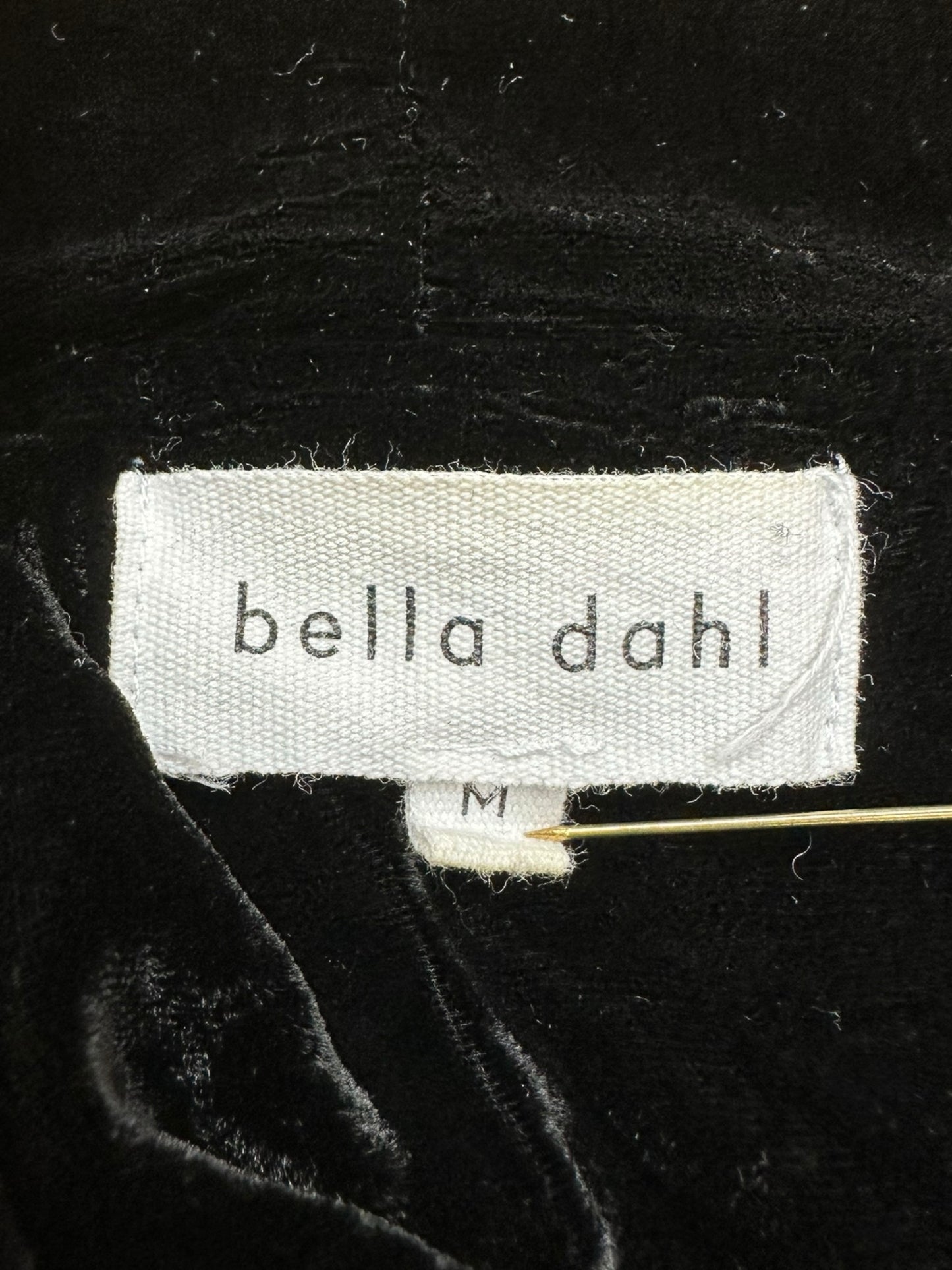 bella dahl Black Velvet Jogger Track Suit Set Size M