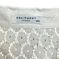 EQUIPMENT White Lace Button Down Tank Size M