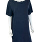COS Navy Blue Knit Mini Dress Size L