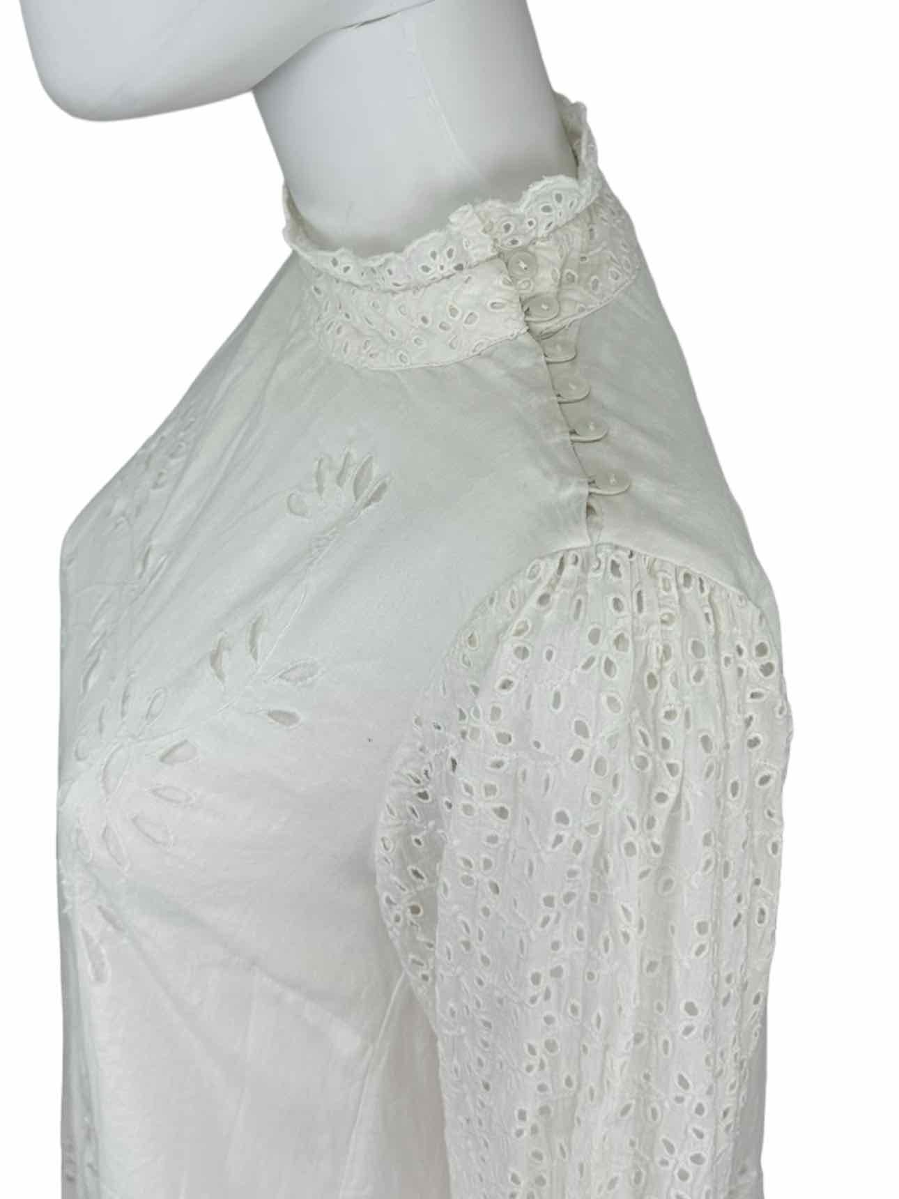 by TiMo White Eyelet Dress Size S