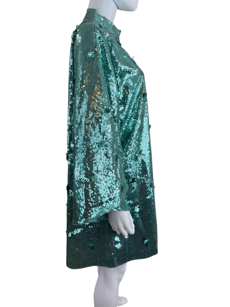 LA VIE STYLE HOUSE NWT Mint Sequin Mini Cocktail Dress Size O/S