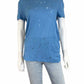 IRO Blue Distressd Linen Top Size XS