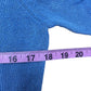 VERONICA BEARD Blue Sheer Top Size M