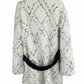 Free People White Wool Blend Coat Size L