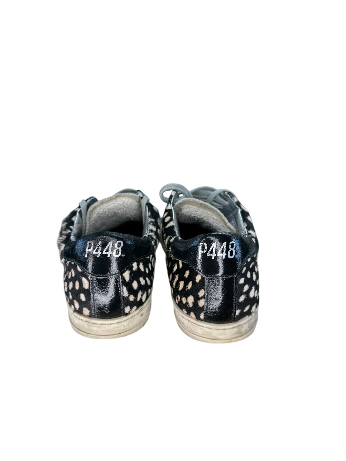 P448 John "Cowiena" Spotted Calf-Hair Low-Top Sneakers Size 39