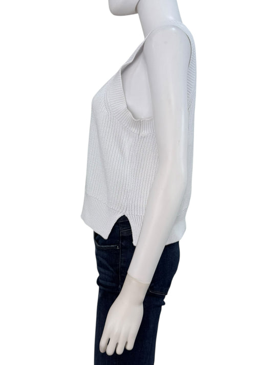 525 Tank White Organic Cotton Sweater Tank Size M