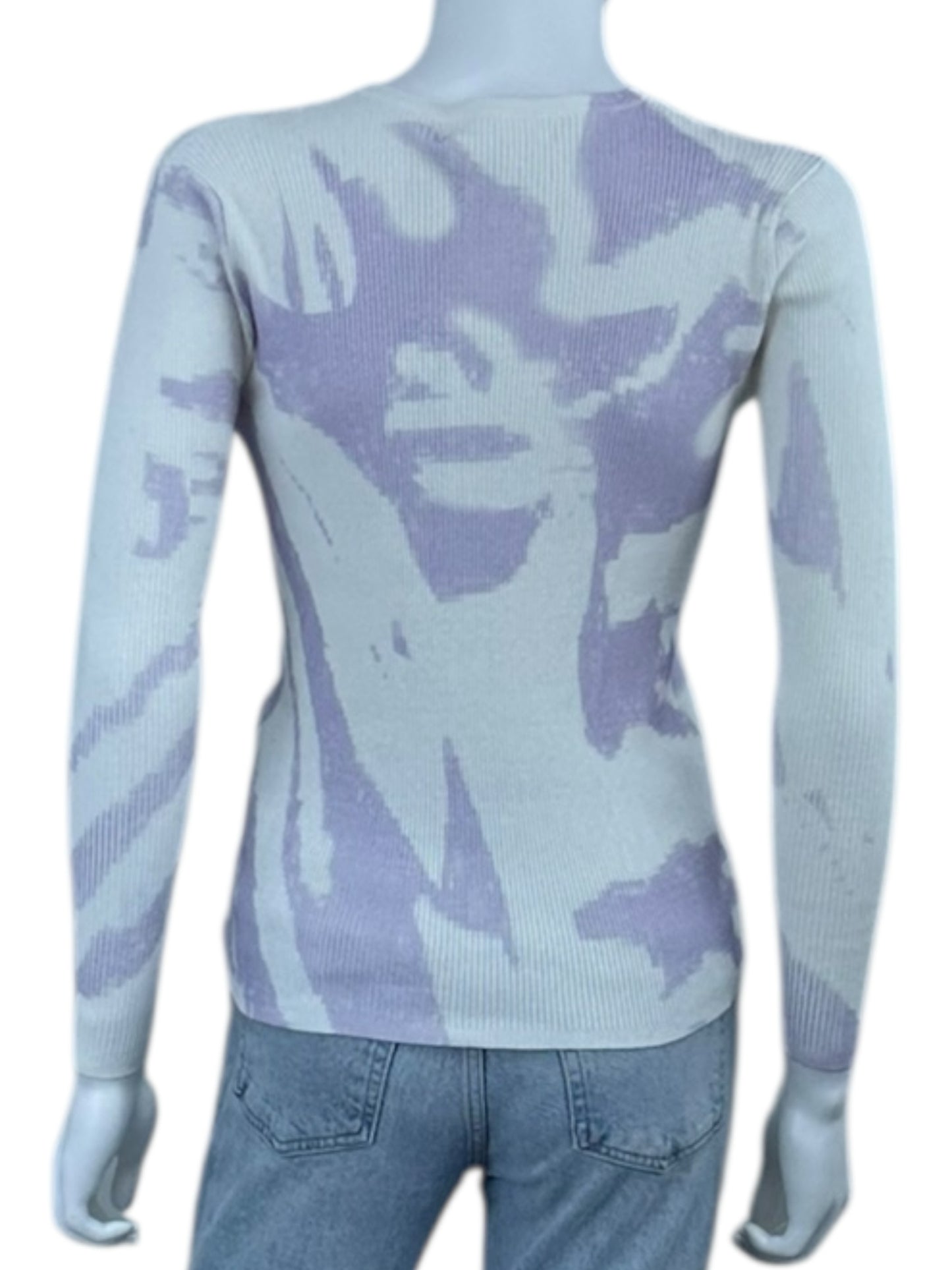 one grey day NWT  Purple Marbled Sweater Size XS