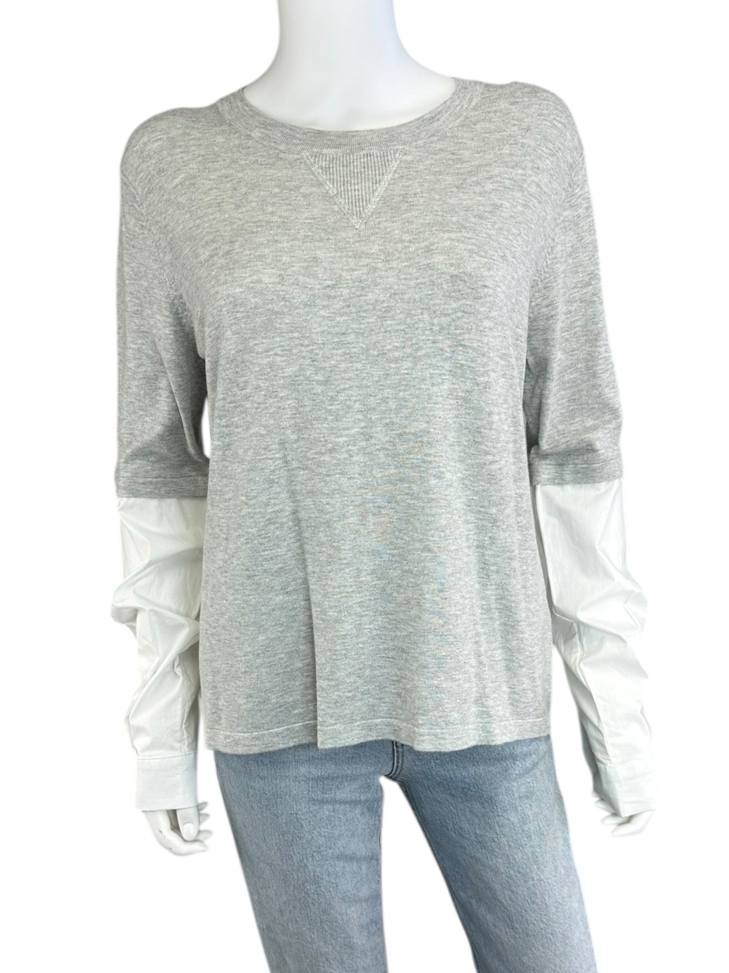 one grey day NWT Gray Twofer Sweater Size L
