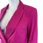 Talbots Fuchsia Linen Blend Double Breasted Blazer Size 6