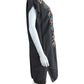 Johnny Was Charcoal 100% Linen Embroidered Dress Size M