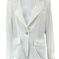 EQUIPMENT White Notched Collar Blazer Size 4